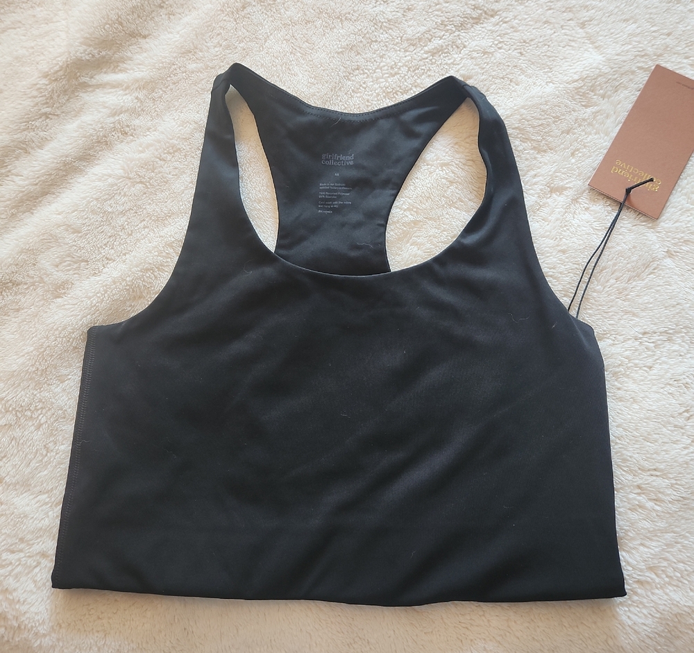 Girlfriend Collective Black Racerback Top